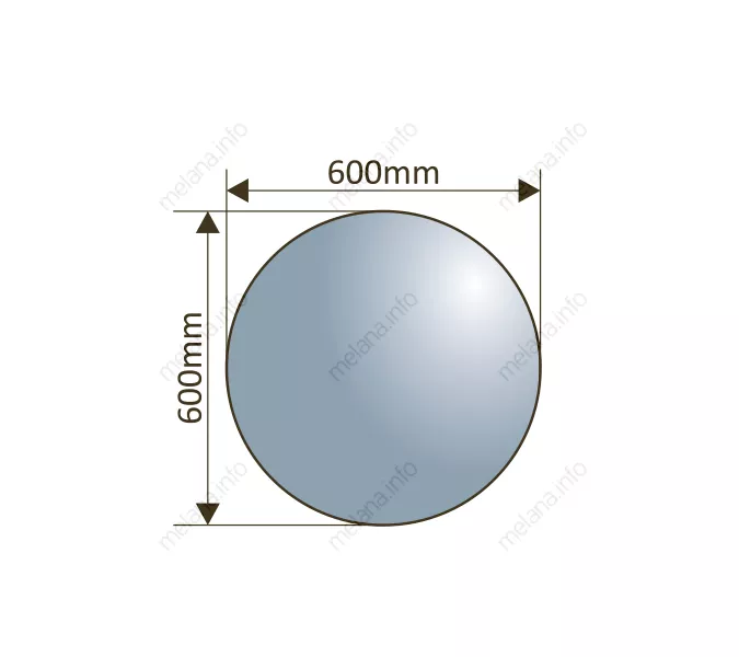 Зеркало с LED-подсветкой MELANA-600 (MLN-LED088), изображение 4