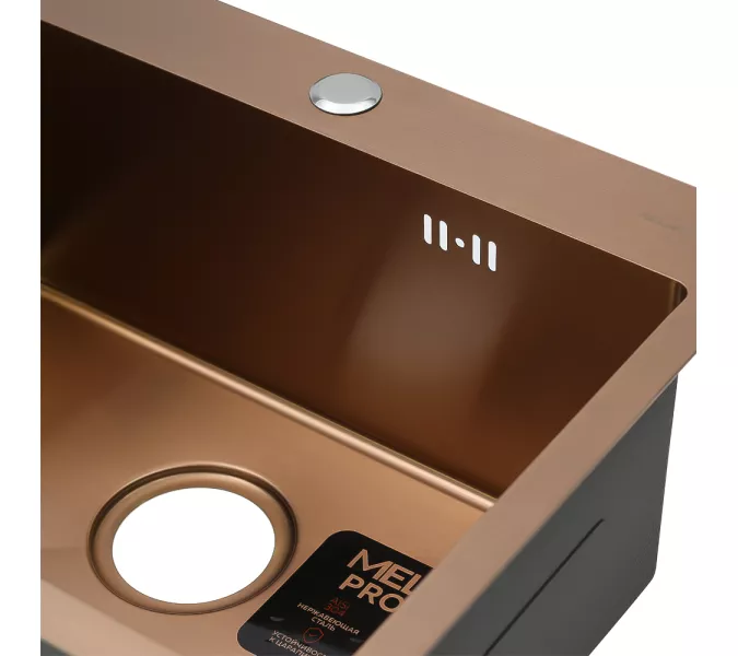 Мойка D5343HC MELANA ProfLine 3,0/220 БРОНЗА врезная, Выбрать цвет: Бронза, изображение 7