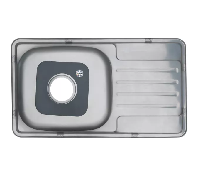 Мойка 7642 U MELANA 0,6/0,8/160 врезная  с сифоном, Внешний вид: толщина 0,6, изображение 3