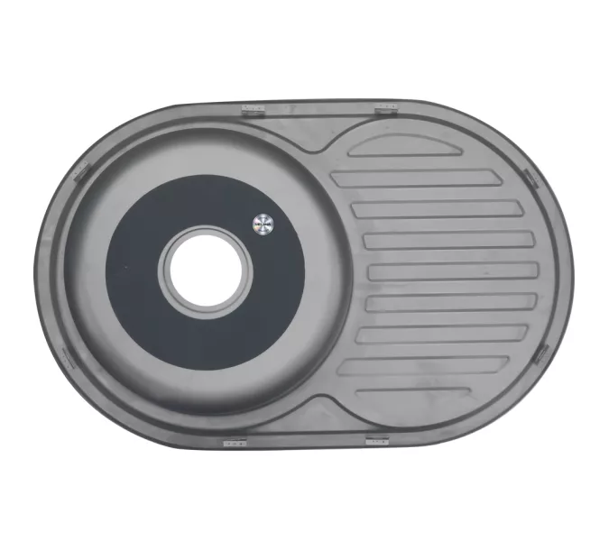 Мойка 7750 U MELANA 0,6/0,8/180 врезная  с сифоном, Внешний вид: толщина 0,6, изображение 3