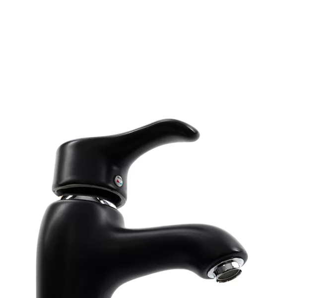 Смеситель д/ум MLN-F-002CBK-M керамический, однорычажный, черный матовый, Выбрать цвет: Черный матовый, изображение 4