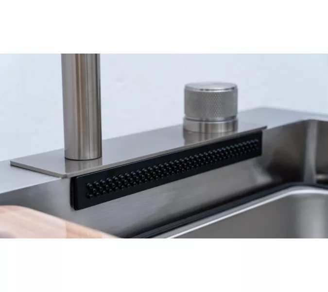 Мойка D6846H+6 MELANA ProfLine 3,0/215 САТИН врезная, Выбрать цвет: Сатин, изображение 5