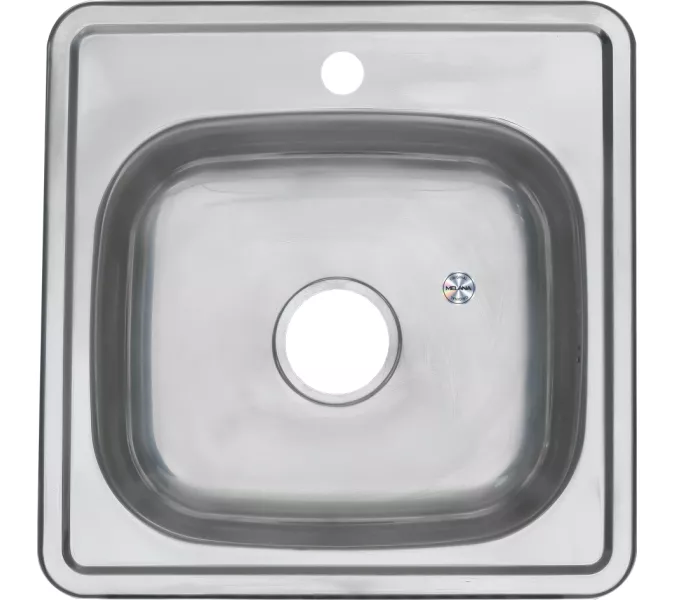 Мойка 4848 MELANA 0,6/160 врезная  с сифоном, Внешний вид: с сифоном, изображение 2