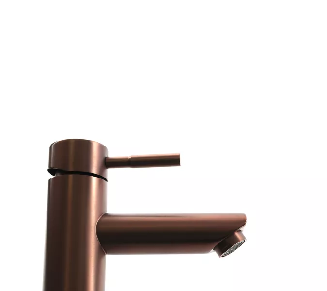 Смеситель д/ум MELANA-610102PVD-Br Tondo нерж.сталь, однорычажный, бронза, Выбрать цвет: Бронза, изображение 7