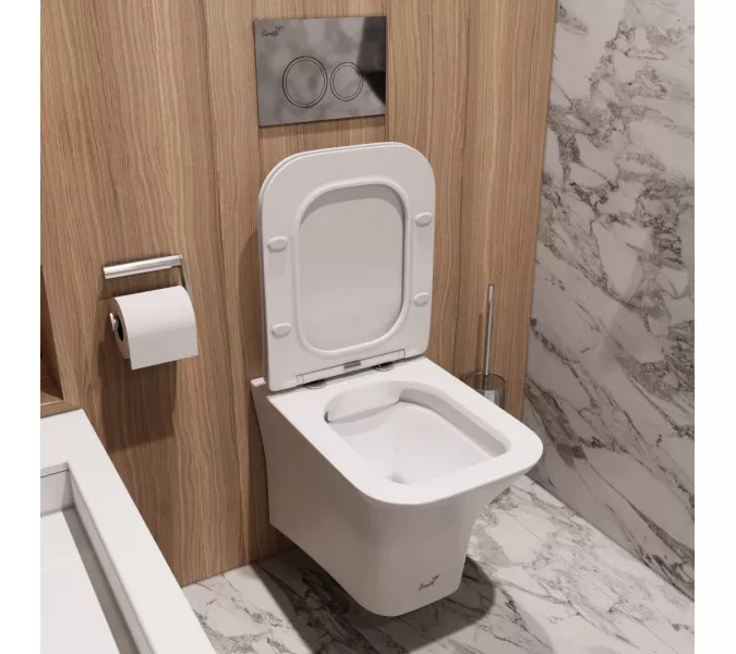 Унитаз Ceruttispa VETTORE Aria MW CT9242 подвесной безободковый белый матовый, изображение 3