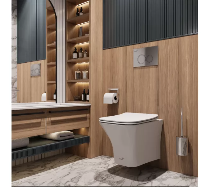 Унитаз Ceruttispa VETTORE Aria MW CT9242 подвесной безободковый белый матовый