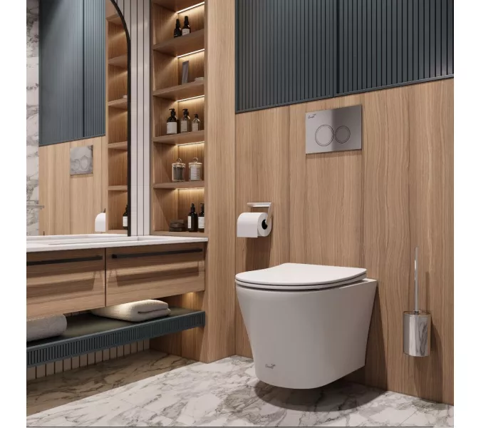 Унитаз Ceruttispa ADIGE Aria MW CT9245 подвесной безободковый белый матовый