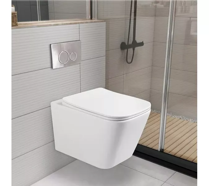 Унитаз Ceruttispa  MAIELLA Aria MW CT9164  подвесной безободковый белый матовый, Выбрать цвет: Белый матовый, изображение 2