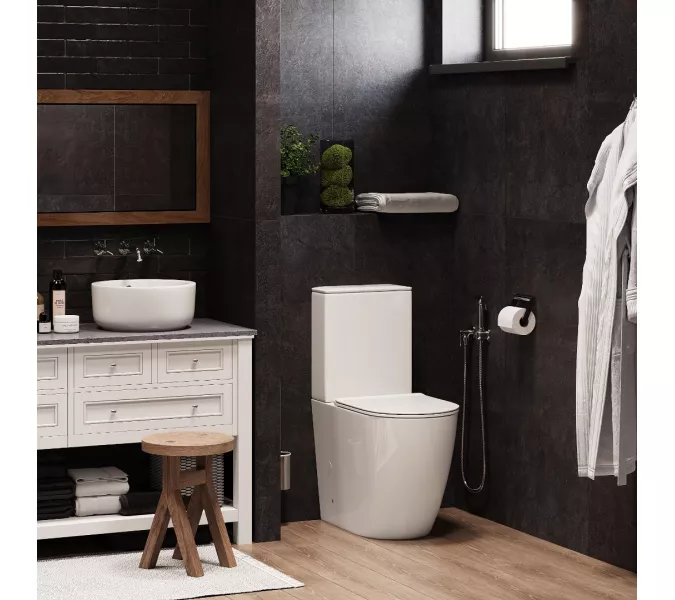 Унитаз Ceruttispa  CT8709 BELLA напольный безободковый высокий, изображение 3