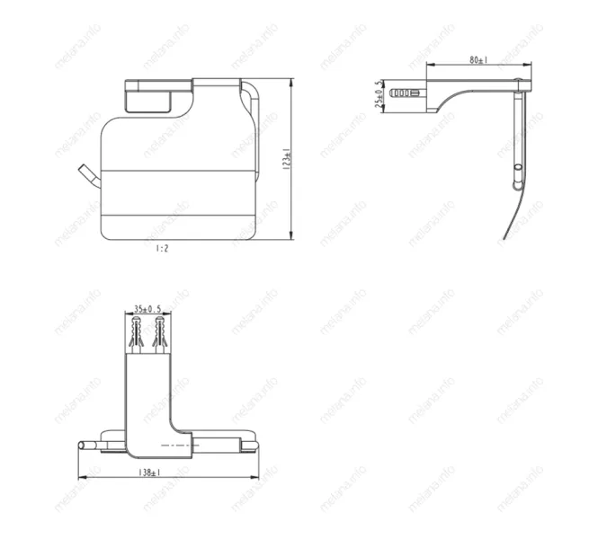 Держатель туалетной бумаги MELANA AISI201+цинк сатин MLN-806007, изображение 2