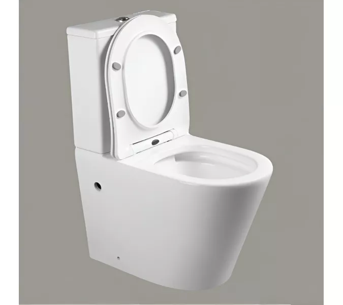 Унитаз Ceruttispa  SELLA GW CT9864 напольный безободковый белый, Выбрать цвет: Белый, изображение 2