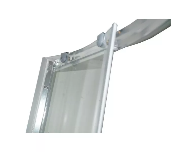 Душевой  уголок Z9011PARLY с поддоном, Цвет стекла: с рисунком, Высота поддона: Высокий, Цвет профиля: Хром, Выбрать размер: 90х90, изображение 6