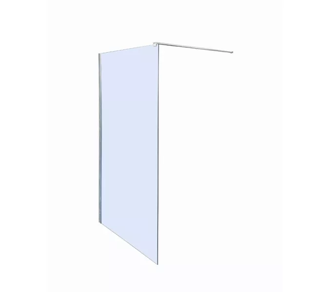 Душевая перегородка T100 PARLY, Цвет стекла: прозрачное, Цвет профиля: Хром, Выбрать размер: 100, изображение 2