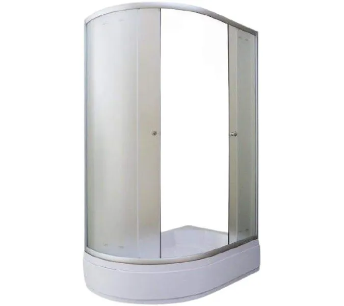 Душевой уголок ZFM1201R/L  PARLY с поддоном (120х80х195), Цвет стекла: матовое, Цвет профиля: Хром, Выбрать размер: 120х80, Ориентация: правая, изображение 3