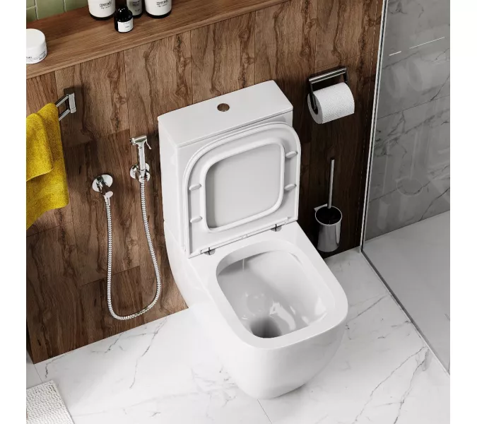 Унитаз Ceruttispa CT8708 CHIKA напольный безободковый высокий, изображение 5