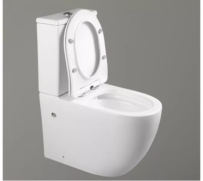 Унитаз Ceruttispa ORLTER CT9867  напольный безободковый белый, Выбрать цвет: Белый, изображение 4