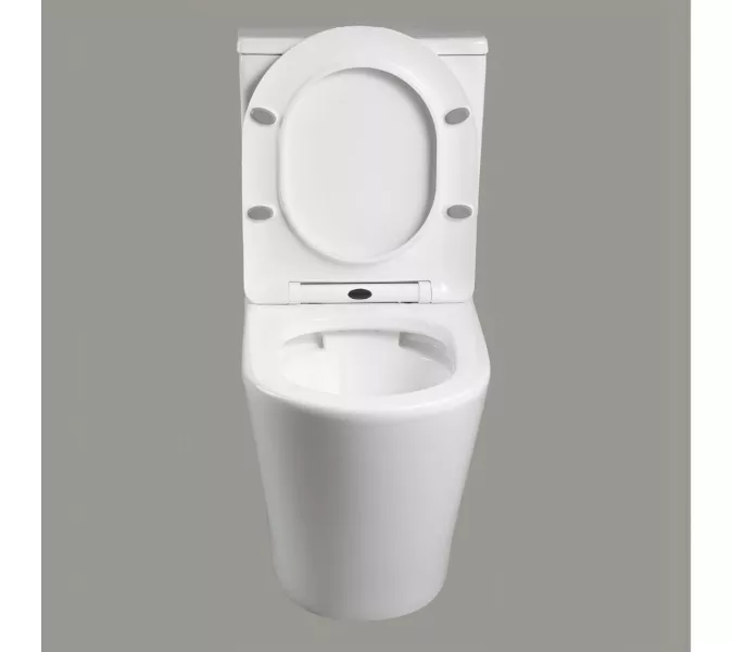 Унитаз Ceruttispa  SELLA GW CT9864 напольный безободковый белый, Выбрать цвет: Белый, изображение 3