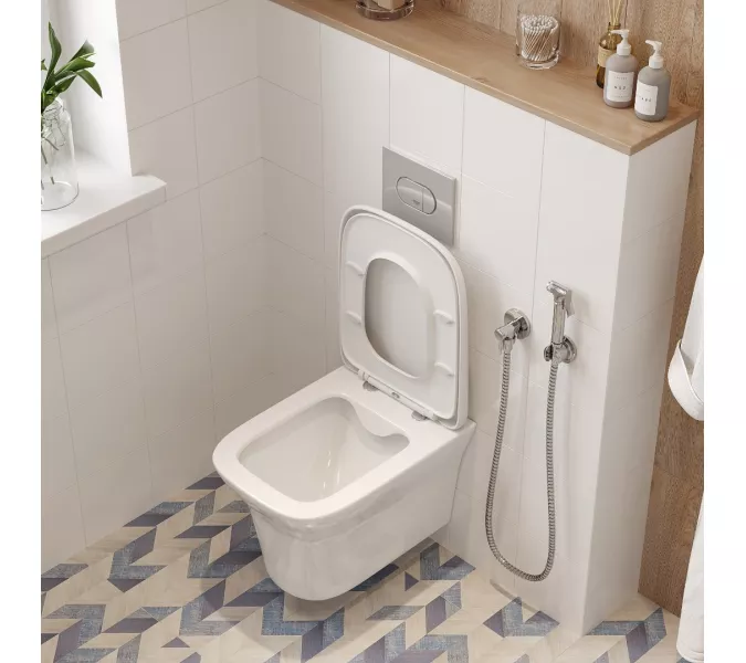 Унитаз Ceruttispa CT8780 AMI Aria подвесной безободковый, изображение 3