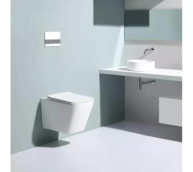 Унитаз Ceruttispa  MAIELLA Aria MW CT9164  подвесной безободковый белый матовый, Выбрать цвет: Белый матовый, изображение 4