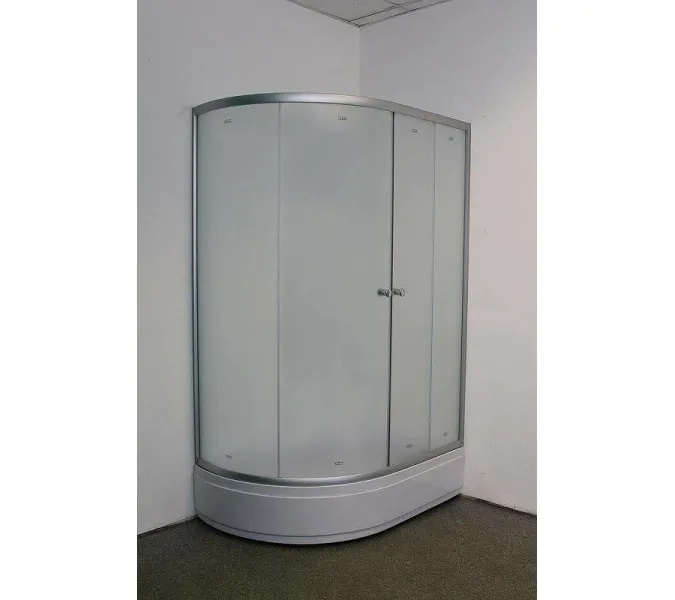 Душевой уголок ZFM1201R/L  PARLY с поддоном (120х80х195), Цвет стекла: матовое, Цвет профиля: Хром, Выбрать размер: 120х80, Ориентация: правая, изображение 4