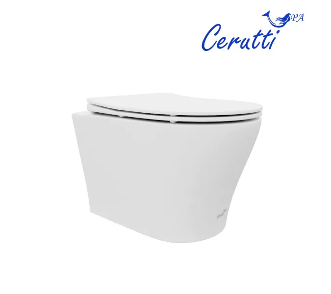 Унитаз Ceruttispa ADIGE Aria MW CT9245 подвесной безободковый белый матовый, изображение 4