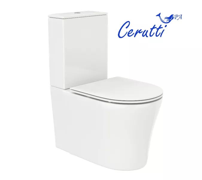 Унитаз Ceruttispa CT8916 SANTA напольный безободковый широкий, изображение 5