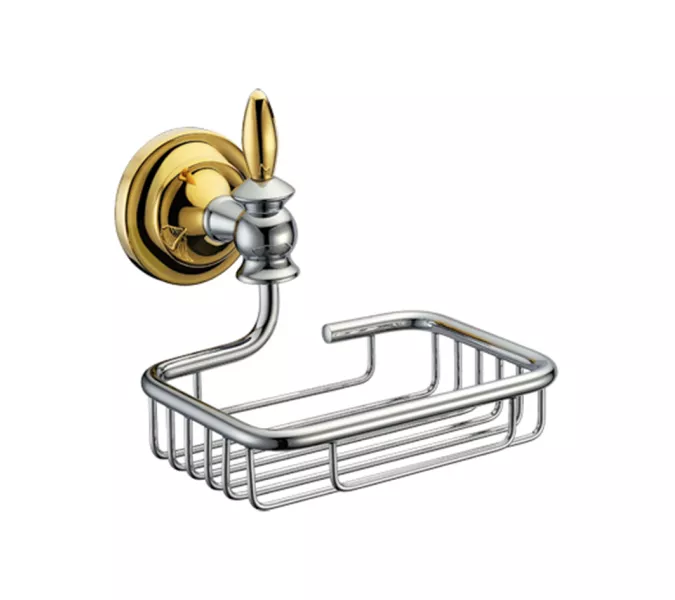 Мыльница металлическая MELANA золото MLN-820012