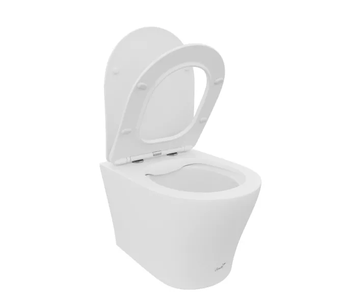 Унитаз Ceruttispa ADIGE Aria MW CT9245 подвесной безободковый белый матовый, изображение 5