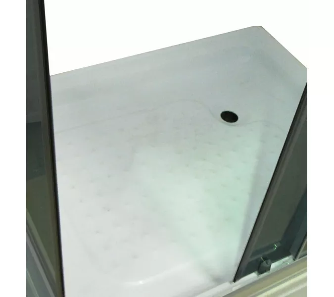 Душевой уголок Quadro QZ71S/QZ81S PARLY с поддоном, тонированное, Цвет стекла: тонированное, Цвет профиля: Хром, Выбрать размер: 100х70, изображение 9