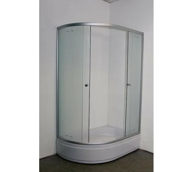 Душевой уголок ZFM1201R/L  PARLY с поддоном (120х80х195), Цвет стекла: матовое, Цвет профиля: Хром, Выбрать размер: 120х80, Ориентация: правая, изображение 6