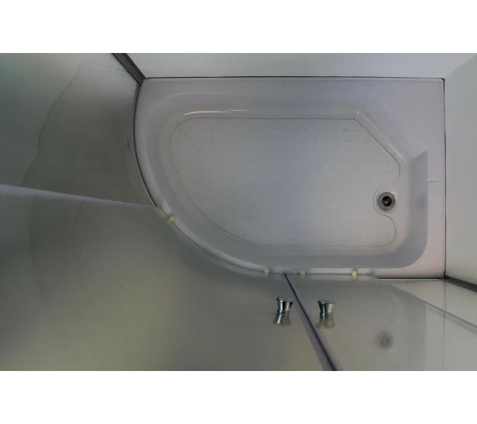 Душевой уголок ZFM1201R/L  PARLY с поддоном (120х80х195), Цвет стекла: матовое, Цвет профиля: Хром, Выбрать размер: 120х80, Ориентация: правая, изображение 7