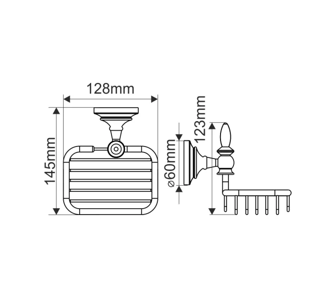 Мыльница металлическая MELANA золото MLN-820012, изображение 2