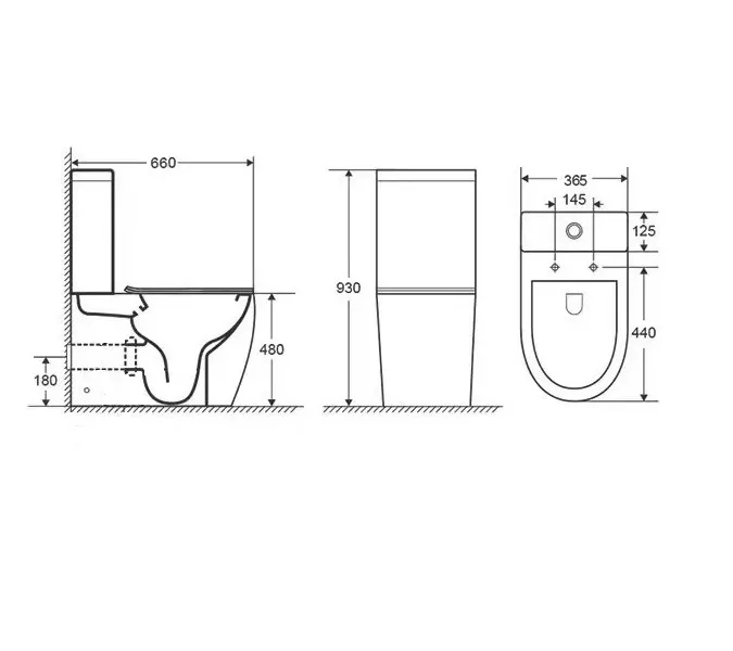 Унитаз Ceruttispa CT8708 CHIKA напольный безободковый высокий, изображение 8