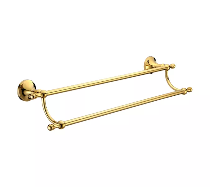 Двойная штанга для полотенец MELANA золото MLN-821002