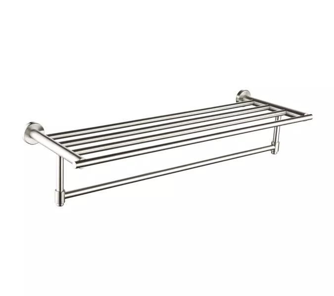 Полка для полотенец MELANA сатин хром MLN-861003