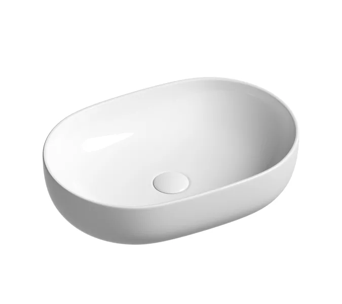Умывальник чаша Ceramica Nova накладная овальная Element 600*415*135мм, Выбрать цвет: Белый
