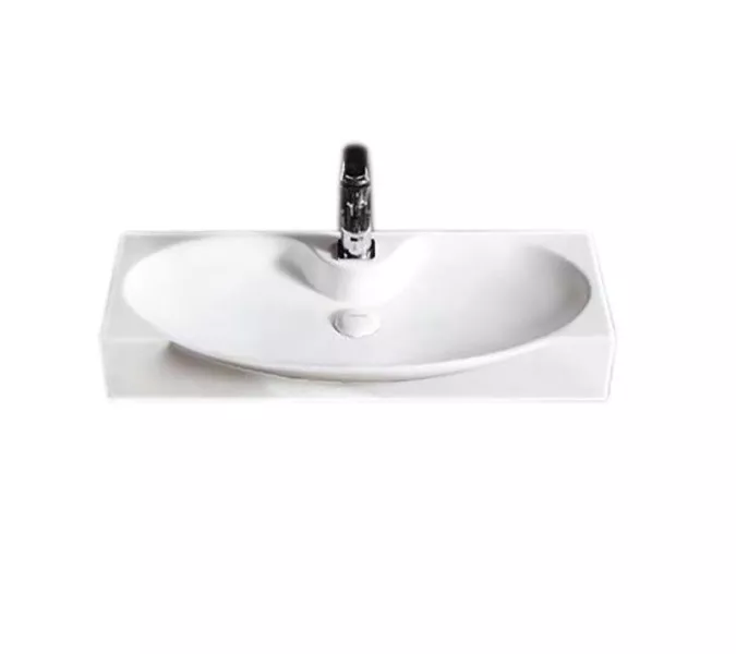 Раковина подвесная/накладная CeramaLux STR4282, Выбрать размер: 68, изображение 3