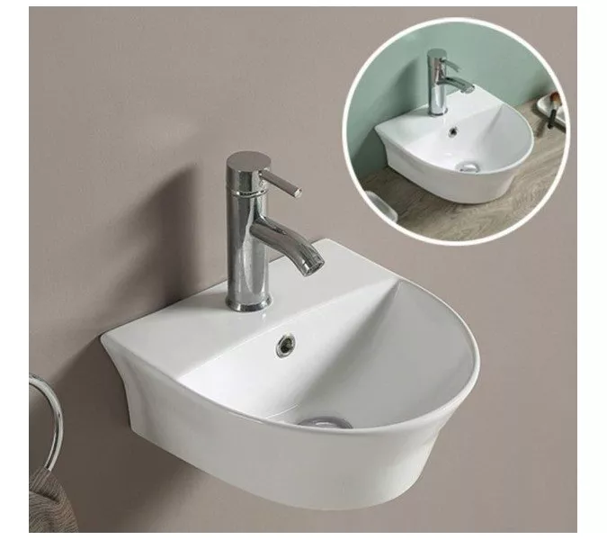 Умывальник подвесной полукруглый 78370, Выбрать размер: 35, изображение 2