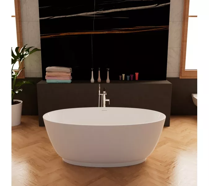 Отдельностоящая ванна Frank F6015/6016  White, Выбрать размер: 150х80