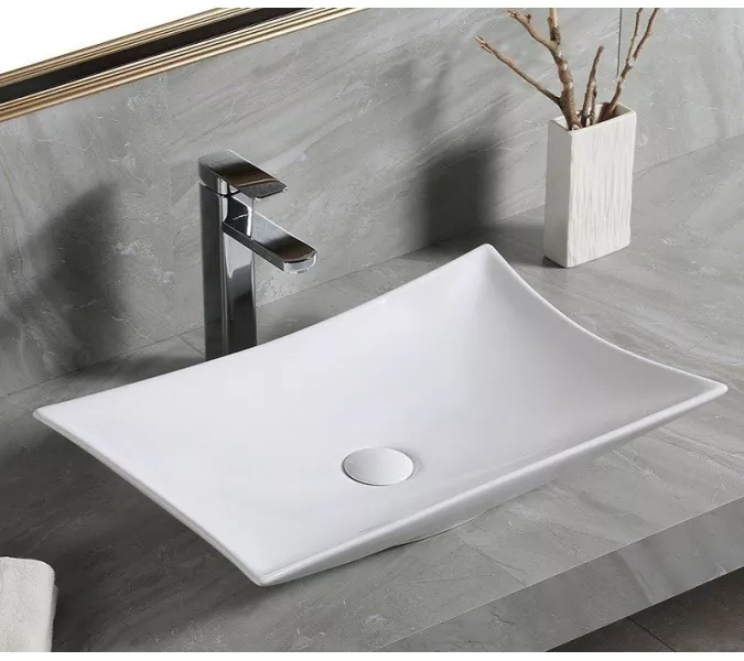Раковина накладная прямоугольная CeramaLux 7701B, изображение 2