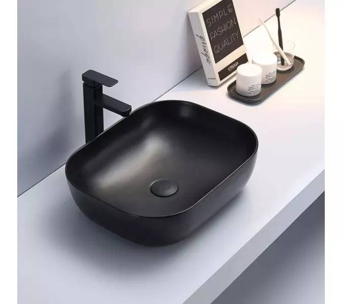 Раковина накладная прямоугольная CeramaLux  NC 78106MB