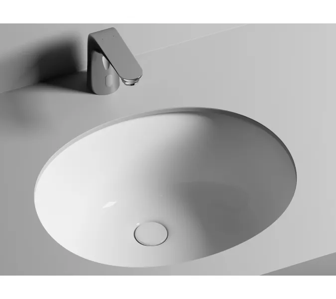 Умывальник Ceramica Nova овальный встраиваемый под столешницу Element 510*420*195мм, с крепежом и шаблоном для установки, Ширина , в см: 51