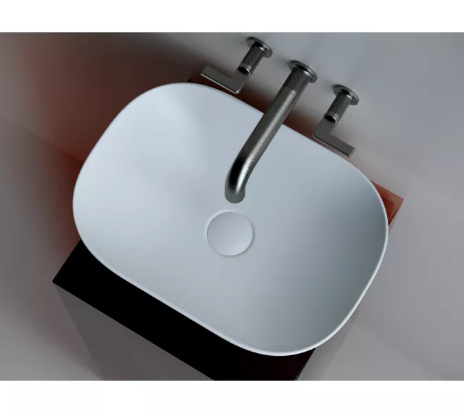 Умывальник чаша Ceramica Nova накладная (Белый Матовый) Element 455*325*135мм, Выбрать цвет: Белый, изображение 2