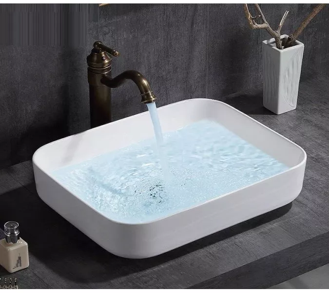 Раковина накладная прямоугольная CeramaLux 9391, изображение 3