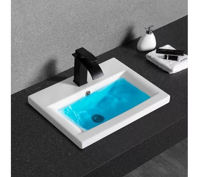 Раковина врезная прямоугольная CeramaLux 9393, Выбрать размер: 50