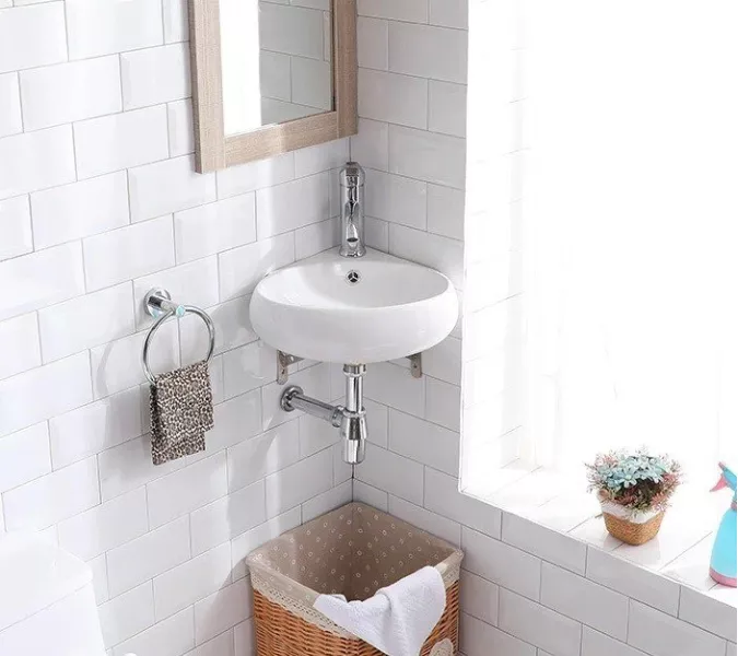 Умывальник подвесной  угловой CeramaLux 9359, изображение 2