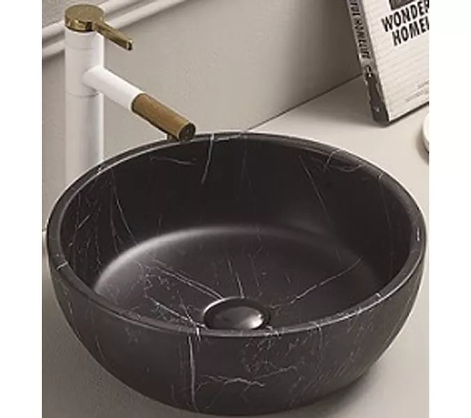 Раковина для ванной накладная круглая CeramaLux C1111