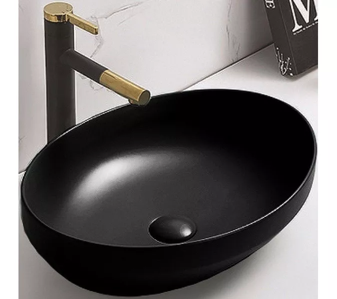 Раковина для ванной CeramaLux 78590B, Выбрать цвет: Чёрный