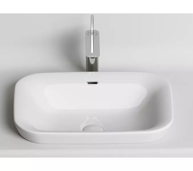 Умывальник Ceramica Nova прямоугольный встраиваемый сверху в столешницу Element 580*400*150мм, изображение 3