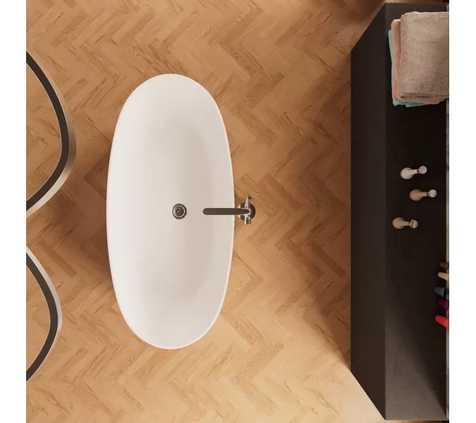 Отдельностоящая ванна Frank F7001 White  170х80, изображение 2